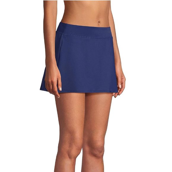 NWT Lands' End Women's Slender Swim Skirt With Liner Navy Size 20W $60 Y309 - Picture 2 of 5